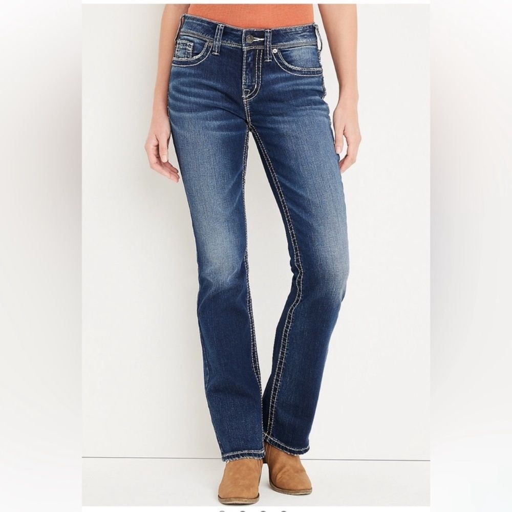Silver Suki Bootcut  Mid Rise Denim Jeans Size 33